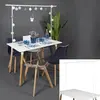 THE HOME DECO FACTORY BARRE DÉCORATIVE DE TABLE AJUSTABLE FER BLANC Blanc