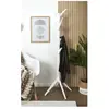 Porte-manteaux arbre en bois 8 tiges blanc