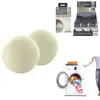 JE CHERCHE UNE IDEE Lot de 2 balles de Séchage Laine 7cm Blanc