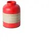 Vase - NO NAME - Bambou - Rouge - Blanc - 22cm de haut - Contemporain ...