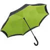 Parapluie standard FP7715 - noir et vert lime
