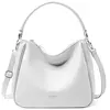 Sac Epaule Hobo - David Jones - Sac à Main Femme Porté Bandoulière Cuir PU - Cabas Fourre-Tout Elégant - Blanc