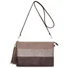 CRAZYCHIC - Sac Bandoulière Paillette Cuir Multicolore Femme - Pochett...