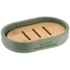 Porte savon polyresine - kaki bambou Tendance