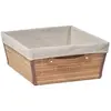 Paniere dressing bambou L40 x P32,5 x H15 cm - bambou tissu lin Tendan...