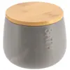 Boite a coton dolomite ronde bath - gris bambou Tendance