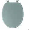 Tendance - Abattant wc mdf 18 pouces attaches plastiques - vert amande