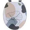 ABATTANT WC 18 POUCES MDF COUVERCLE DESIGN IMPRIME ET ATTACHES PLASTIQ...