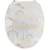 Abattant WC - TENDANCE - Louxor Beige - Bois MDF - Fixation Acier Inoxydable - Universel