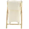 TENDANCE Panier à linge pliable canne de bambou