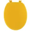 Tendance - Abattant wc mdf 18 pouces attaches plastiques - moutarde