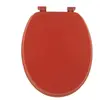 Tendance - Abattant wc mdf 18 pouces attaches plastiques - terracotta