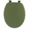 TENDANCE - Abattant WC en Bois Vert Kaki avec kit de fixation