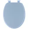 ABATTANT WC MDF 18 POUCES ATTACHES PLASTIQUES - BLEU CLAIR - Tendance - Bleu