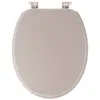 Abattant WC en bois 18 pouces - Attaches Plastiques - Tendance - Beige