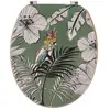Abattant WC en Bois déco Jungle Fever Kaki avec Kit fixation en Acier ...