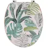 Abattant WC - TENDANCE - Jardin d'hiver - Bois MDF - Fixation Acier Inoxydable - Universel