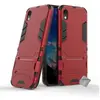 Htdmobiles Coque rigide anti choc pour Huawei Y5 (2019) + film ecran - ROUGE