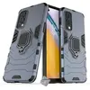 HTDMOBILES Coque rigide anti choc pour OnePlus Nord 2 5G + film ecran - BLEU FONCE