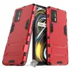 HTDMOBILES Coque rigide anti choc pour Realme GT 5G + film ecran - ROUGE