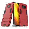 Coque rigide anti choc pour Xiaomi Poco X3 NFC + film ecran - ROUGE