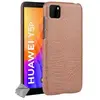Housse etui coque rigide simili cuir crocodile pour Huawei Y5p + film ...