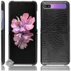 Housse etui coque rigide simili cuir crocodile pour Samsung Galaxy Z F...