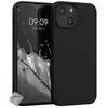 HTDMOBILES Coque silicone gel fine pour Apple iPhone 13 Mini + film ecran - NOIR