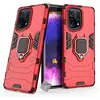 HTDMOBILES Coque rigide anti choc pour Oppo Find X5 5G + verre trempe - ROUGE