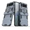 HTDMOBILES Coque pour Samsung Galaxy Z Flip 4 5G - rigide anti choc - BLEU FONCE