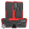 HTDMOBILES Coque rigide anti choc pour Motorola Moto G50 + verre trempe - ROUGE