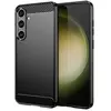 HTDMOBILES Coque pour Samsung Galaxy S24 Plus 5G - housse etui silicone gel carbone + film ecran - NOIR