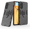 HTDMOBILES Coque pour Xiaomi Redmi 13C - Poco C65 - Poco M6 5G - housse etui rigide anti choc + film ecran - NOIR