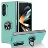 HTDMOBILES Coque pour Samsung Galaxy Z Fold 5 5G - housse etui rigide bague anti choc magnetique - BLEU CLAIR