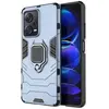 HTDMOBILES Coque pour Xiaomi Redmi Note 12 Pro+ Plus 5G - housse etui rigide anti choc + verre trempe - BLEU FONCE