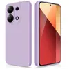 HTDMOBILES Coque pour Xiaomi Redmi Note 13 Pro 4G / Poco M6 Pro 4G - housse etui silicone gel fine + film ecran - MAUVE