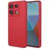 HTDMOBILES Coque pour Xiaomi Redmi Note 13 Pro 4G / Poco M6 Pro 4G - housse etui silicone gel fine + verre trempe - ROUGE