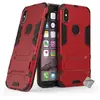 Htdmobiles Coque rigide anti choc pour Apple iPhone X + film ecran - ROUGE