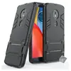 Htdmobiles Coque rigide anti choc pour Motorola Moto E5 + film ecran - NOIR