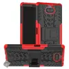 Htdmobiles Coque rigide anti choc pour Sony Xperia 10 Plus + film ecran - ROUGE