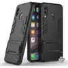 Htdmobiles Coque rigide anti choc pour Samsung Galaxy A40 + verre trempe - NOIR
