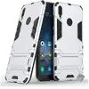 Htdmobiles Coque rigide anti choc pour Huawei Y7 (2019) + film ecran - ARGENT