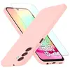 Coque Pour Samsung Galaxy A25 5G Silicone Rose + Verre Trempe Little B...