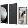 Coque Pour Samsung Galaxy S24 Ultra Silicone Noir + Verre Trempe Little Boutik©
