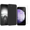 Coque Pour Samsung Galaxy S23 FE Silicone Noir + Verre Trempe Little B...