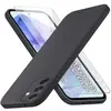 Coque Pour Samsung Galaxy A55 5G Silicone Noir + Verre Trempe Little B...