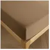 COTON PUR Drap housse 180 x 200 cm bonnet 30 cm "Prémium" pour lit 2 places King Size - Prémium Taupe