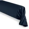 COTON PUR Taie de traversin 45 x 185 cm "Prémium" - Prémium Bleu Nuit