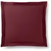 COTON PUR Taie d'oreiller "Prémium" toutes dimensions - Prémium Grenat - 63 x 63 cm volant plat piqué