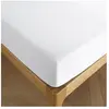 COTON PUR Drap housse 180 x 200 cm bonnet 30 cm 'Prémium' pour lit 2 places King Size - Prémium Neige